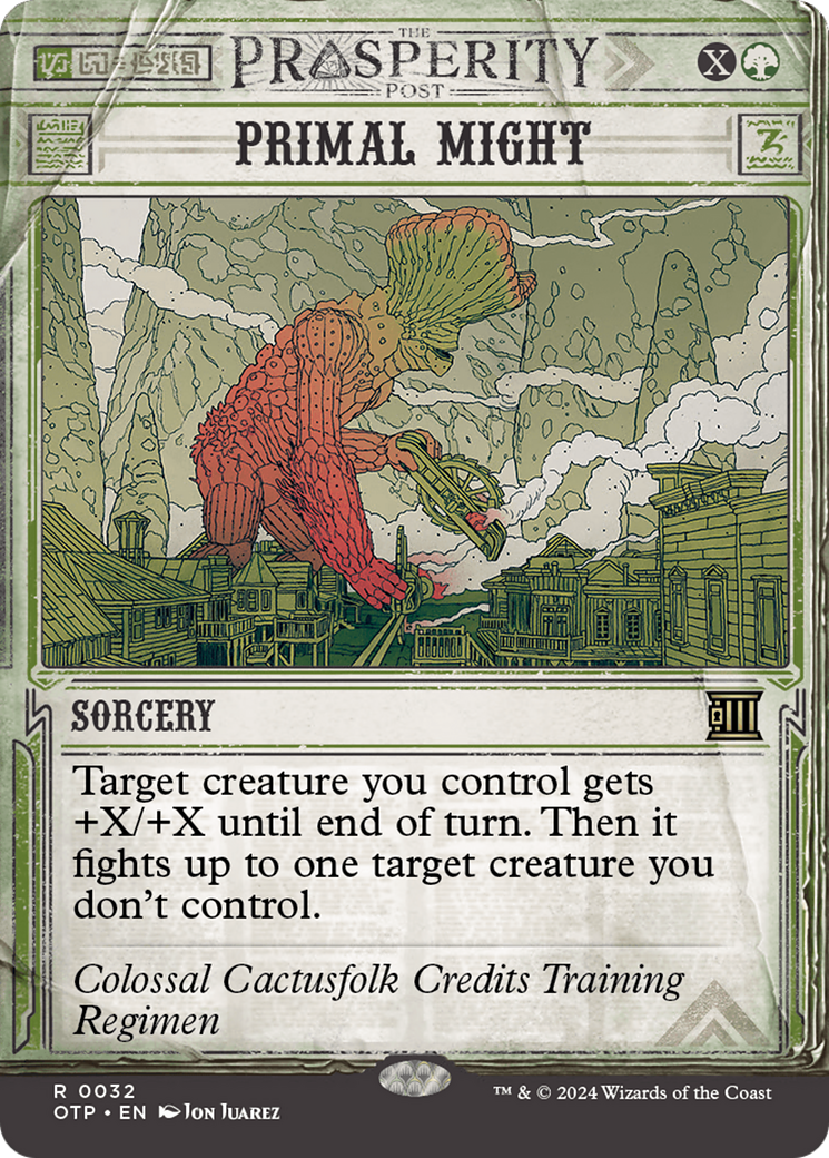 Primal Might [Outlaws of Thunder Junction: Breaking News] | Pegasus Games WI