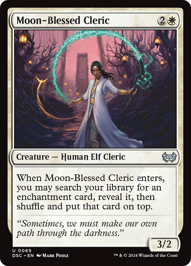 Moon-Blessed Cleric [Duskmourn: House of Horror Commander] | Pegasus Games WI