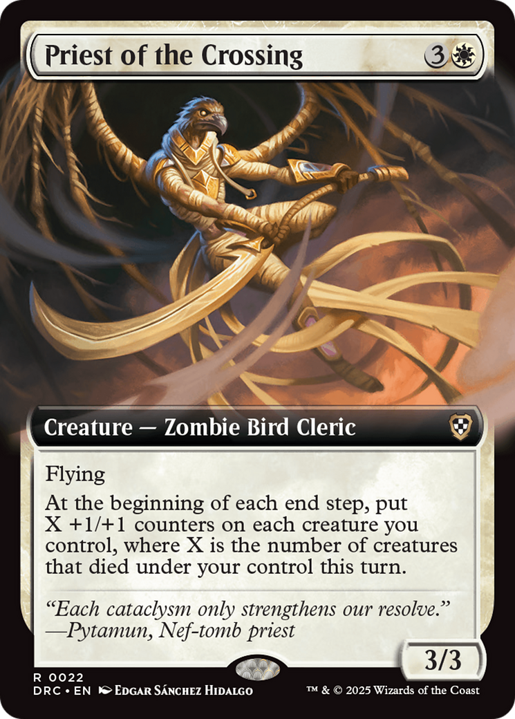 Priest of the Crossing (Extended Art) [Aetherdrift Commander] | Pegasus Games WI