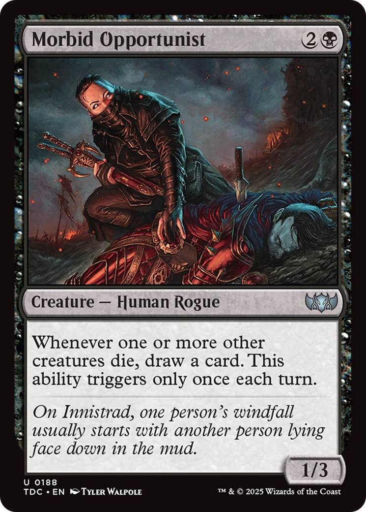Morbid Opportunist [Tarkir: Dragonstorm Commander] | Pegasus Games WI