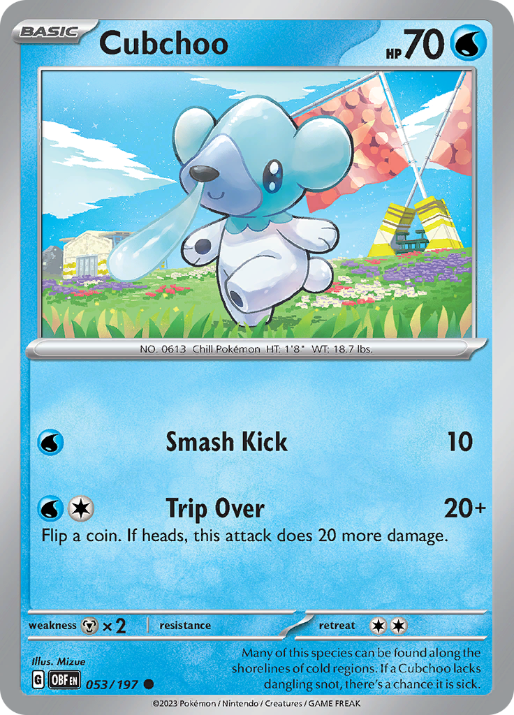 Cubchoo (053/197) [Scarlet & Violet: Obsidian Flames] | Pegasus Games WI