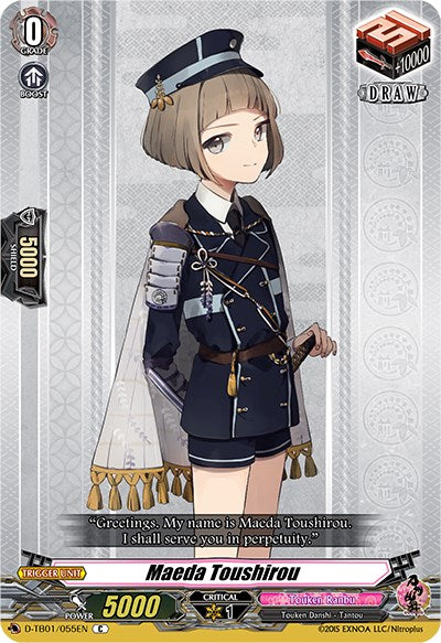 Maeda Toushirou (D-TB01/055EN) [Touken Ranbu: ONLINE 2021] | Pegasus Games WI