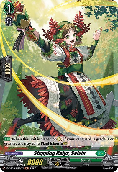 Stepping Calyx, Salvia (D-BT05/H48EN) [Triumphant Return of the Brave Heroes] | Pegasus Games WI