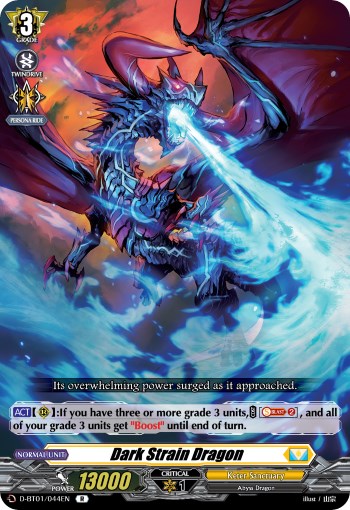 Dark Strain Dragon (D-BT01/044EN) [Genesis of the Five Greats] | Pegasus Games WI