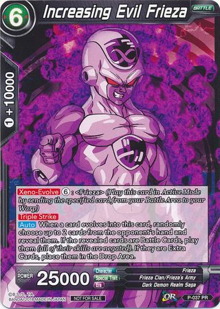 Increasing Evil Frieza (P-037) [Promotion Cards] | Pegasus Games WI