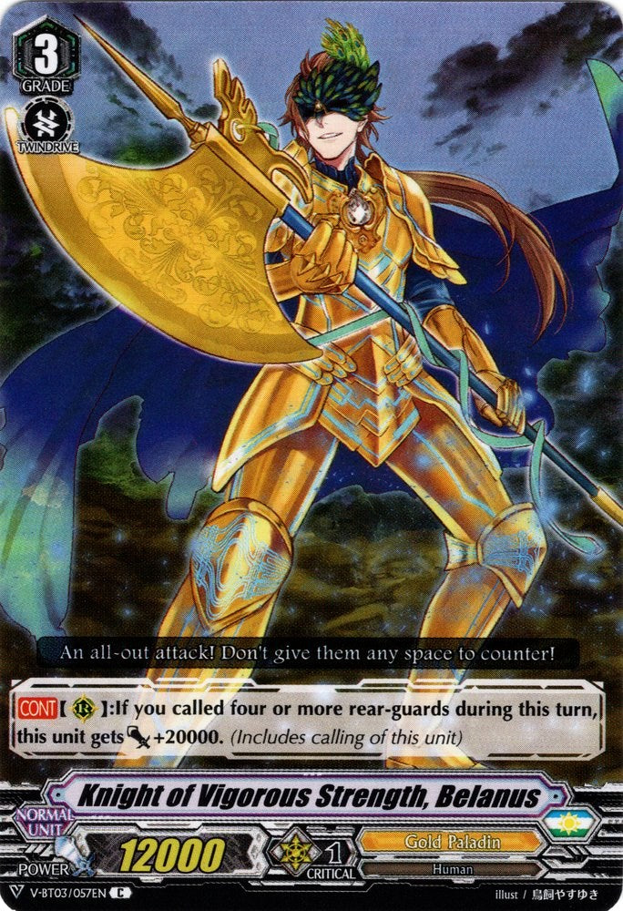 Knight of Vigorous Strength, Belanus (V-BT03/057EN) [Miyaji Academy CF Club] | Pegasus Games WI