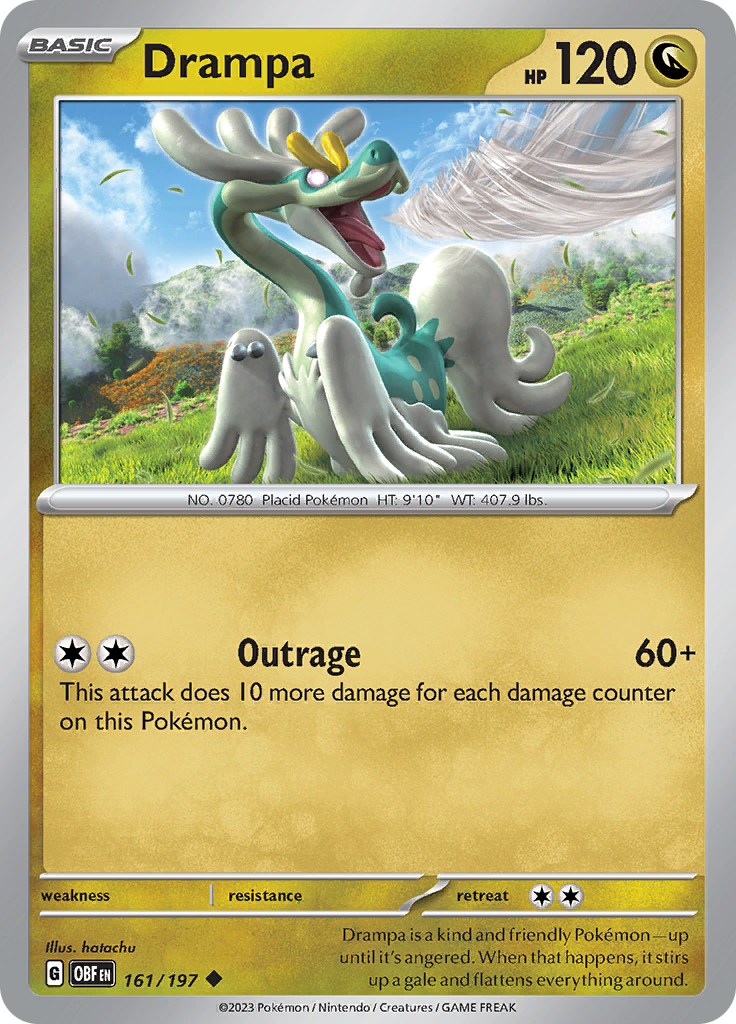 Drampa (161/197) [Scarlet & Violet: Obsidian Flames] | Pegasus Games WI