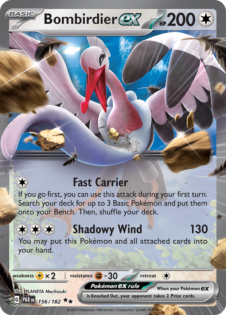 Bombirdier ex (156/182) [Scarlet & Violet: Paradox Rift] | Pegasus Games WI