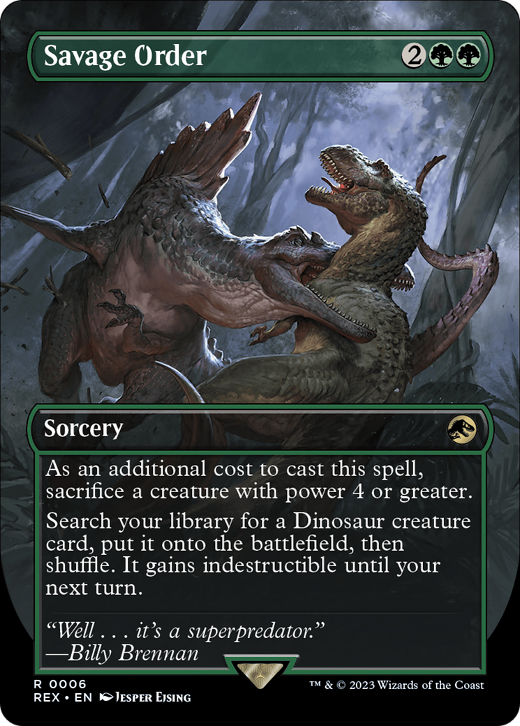 Savage Order (Borderless) [Jurassic World Collection] | Pegasus Games WI