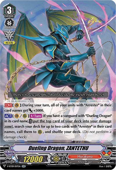 Dueling Dragon, ZANTETHU (V-BT09/017EN) [Butterfly d'Moonlight] | Pegasus Games WI