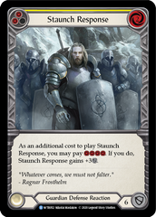 Staunch Response (Yellow) [U-WTR052] (Welcome to Rathe Unlimited)  Unlimited Rainbow Foil | Pegasus Games WI