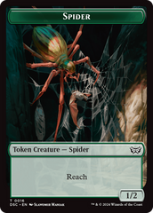 Insect (0012) // Spider Double-Sided Token [Duskmourn: House of Horror Commander Tokens] | Pegasus Games WI