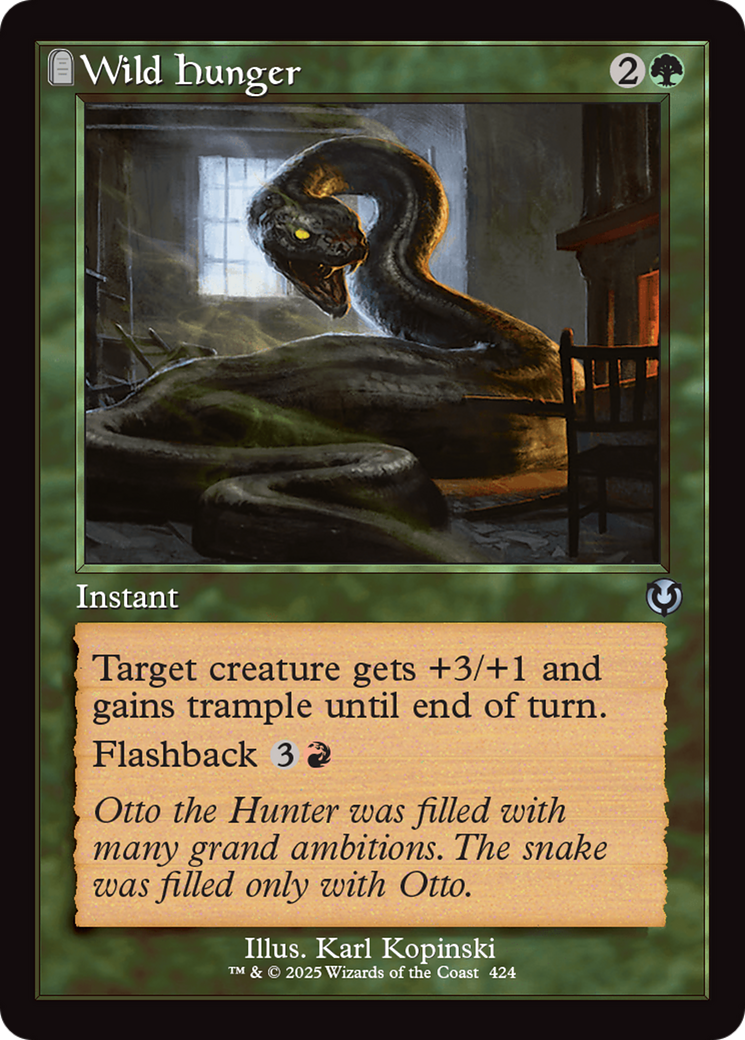 Wild Hunger (Retro Frame) [Innistrad Remastered] | Pegasus Games WI