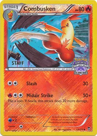 Combusken (13/111) (Championship Promo Staff) [XY: Furious Fists] | Pegasus Games WI