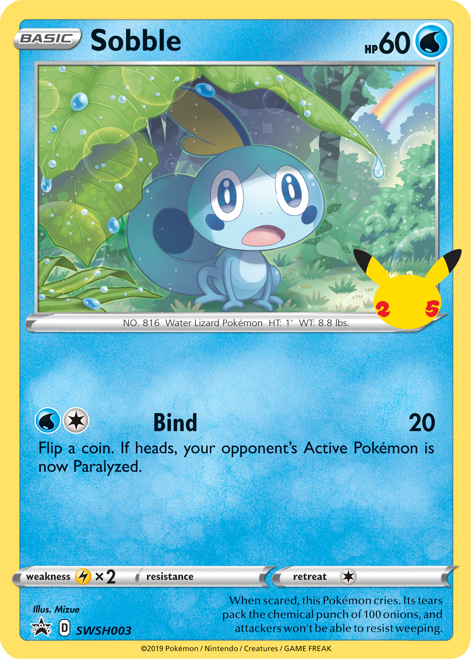 Sobble (SWSH003) (Jumbo Card) [First Partner Pack] | Pegasus Games WI