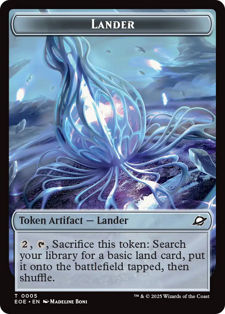 Drone // Lander (0005) Doubled-Sided Token [Edge of Eternities Tokens] | Pegasus Games WI