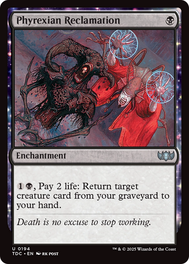 Phyrexian Reclamation [Tarkir: Dragonstorm Commander] | Pegasus Games WI