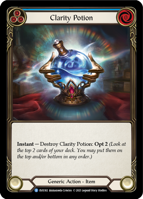 Clarity Potion [EVR182] (Everfest)  1st Edition Cold Foil | Pegasus Games WI
