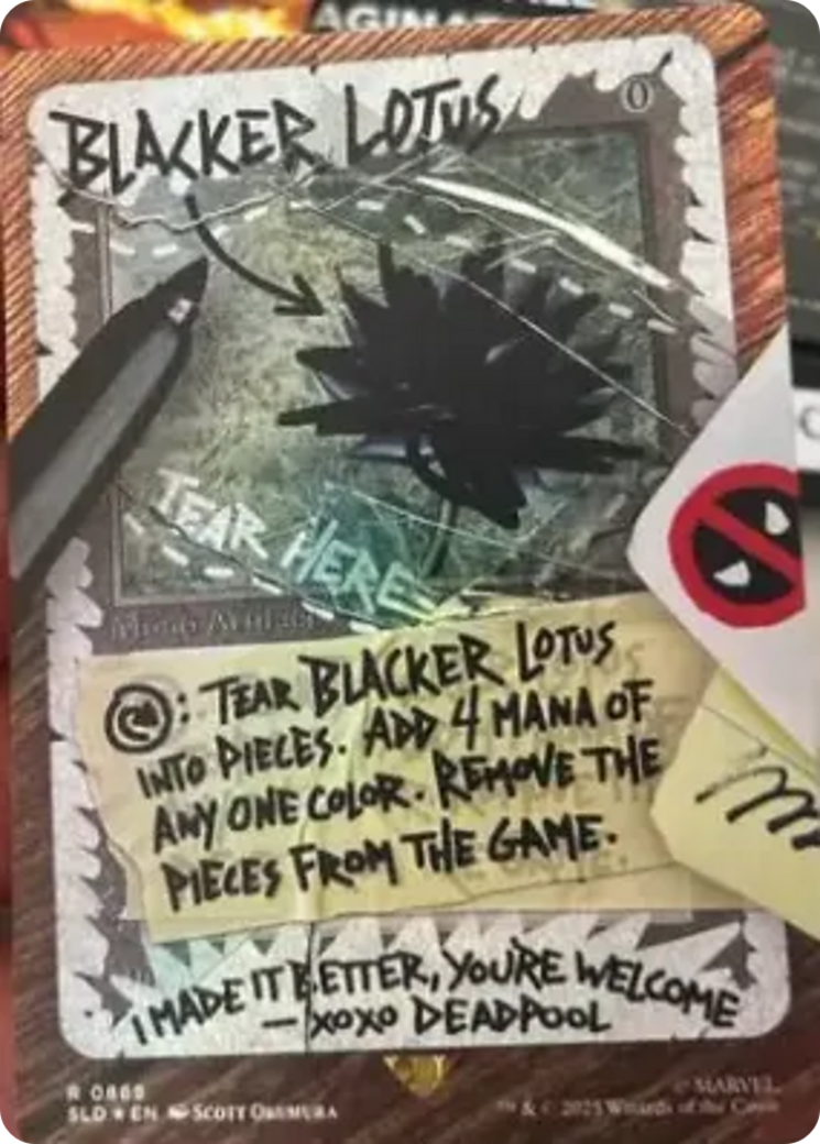 Blacker Lotus (Rainbow Foil) [Secret Lair Drop Series] | Pegasus Games WI