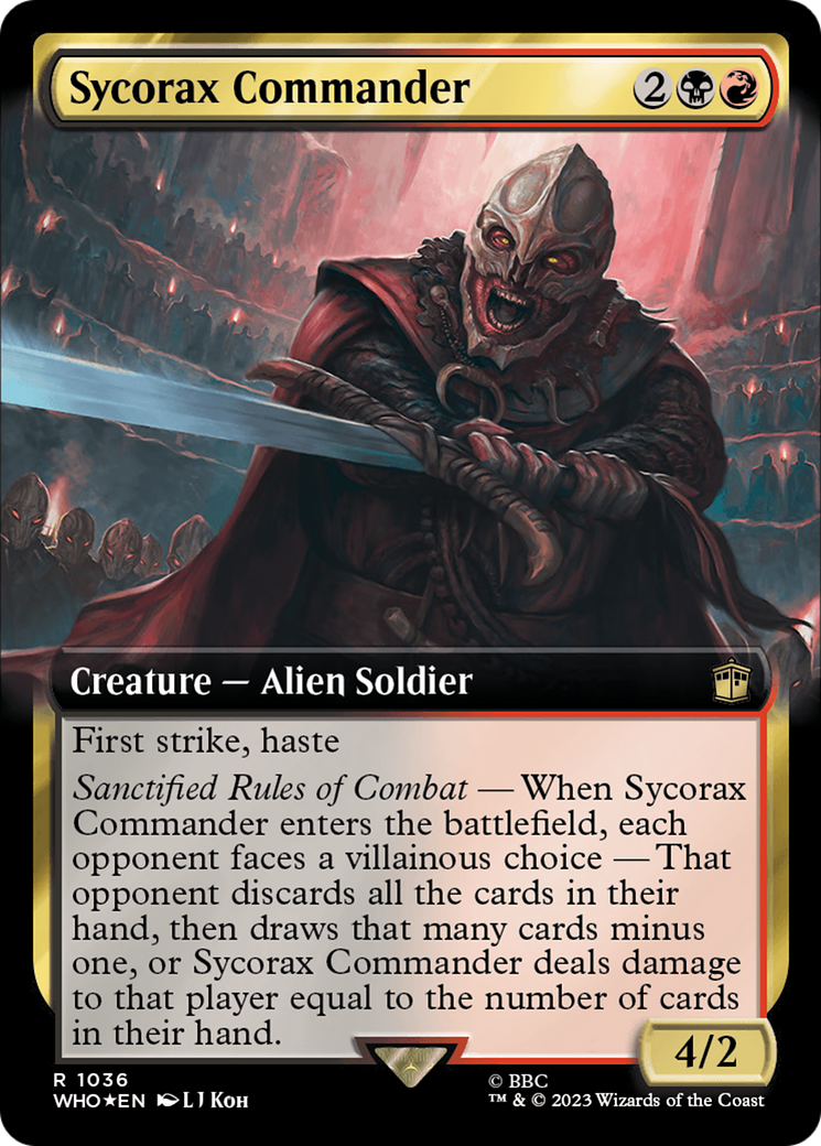 Sycorax Commander (Extended Art) (Surge Foil) [Doctor Who] | Pegasus Games WI