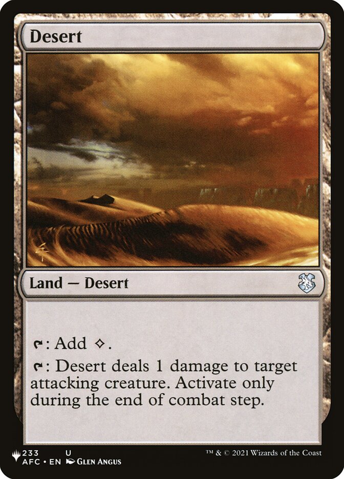 Desert [The List] | Pegasus Games WI