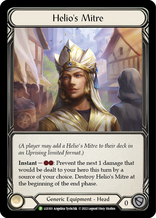 Helio's Mitre [LGS103] (Promo)  Rainbow Foil | Pegasus Games WI