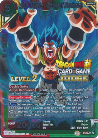 SSB Gogeta, Resonant Explosion (Level 2) (EX04-03) [Judge Promotion Cards] | Pegasus Games WI