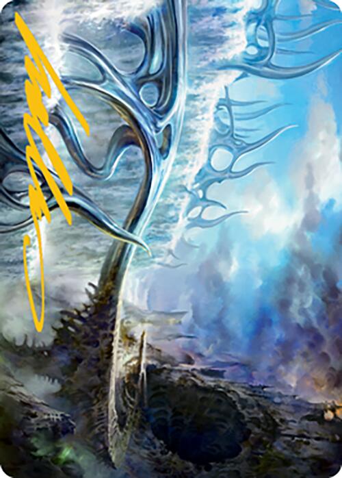 Mistvault Bridge Art Card (Gold-Stamped Signature) [Modern Horizons 2 Art Series] | Pegasus Games WI