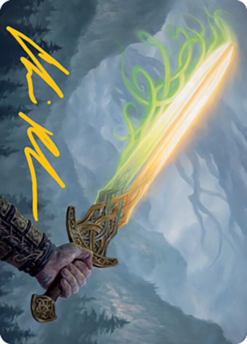 Sword of Hearth and Home Art Card (Gold-Stamped Signature) [Modern Horizons 2 Art Series] | Pegasus Games WI