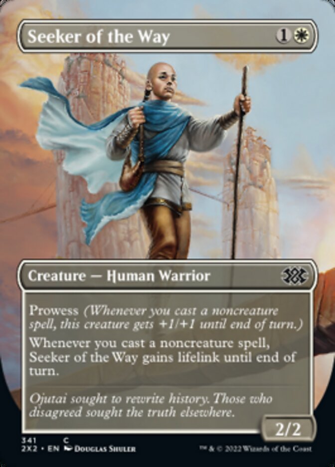 Seeker of the Way (Borderless Alternate Art) [Double Masters 2022] | Pegasus Games WI