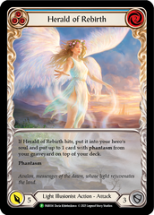 Herald of Rebirth (Blue) [FAB034] (Promo)  Rainbow Foil | Pegasus Games WI