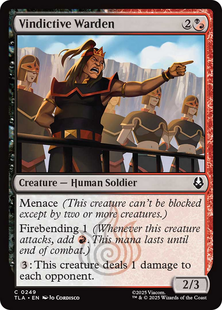 Vindictive Warden [Avatar: The Last Airbender] | Pegasus Games WI