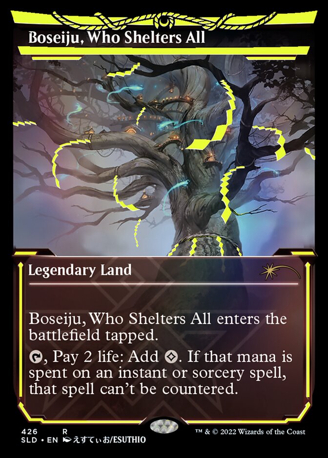 Boseiju, Who Shelters All (Neon Ink Yellow) [Secret Lair Drop Series] | Pegasus Games WI