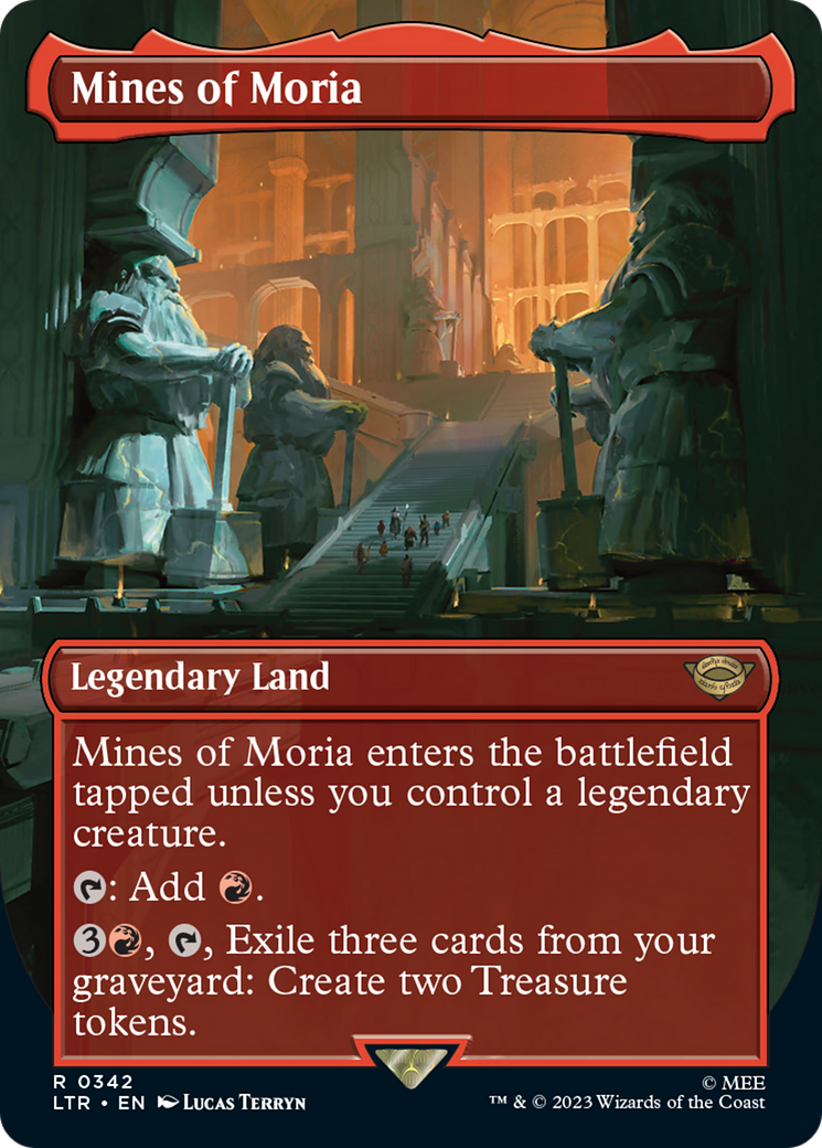 Mines of Moria (Borderless Alternate Art) (342) [The Lord of the Rings: Tales of Middle-Earth] | Pegasus Games WI