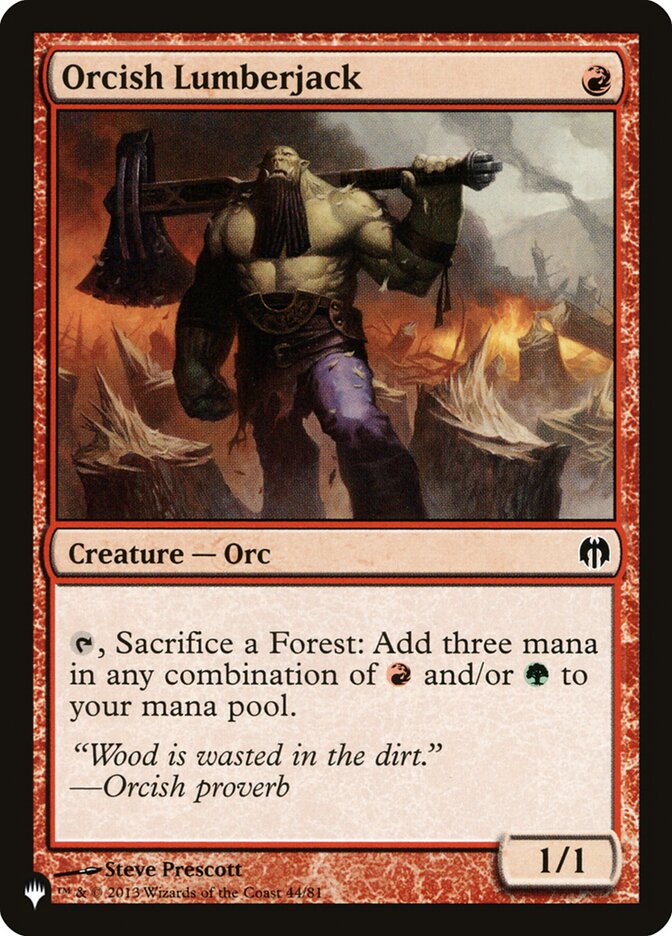 Orcish Lumberjack [The List] | Pegasus Games WI