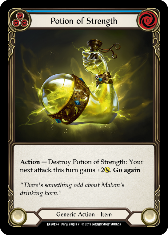 Potion of Strength [FAB013-P] (Promo)  1st Edition Cold Foil | Pegasus Games WI