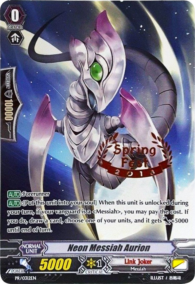 Neon Messiah Aurion (PR/0312EN) [Promo Cards] | Pegasus Games WI