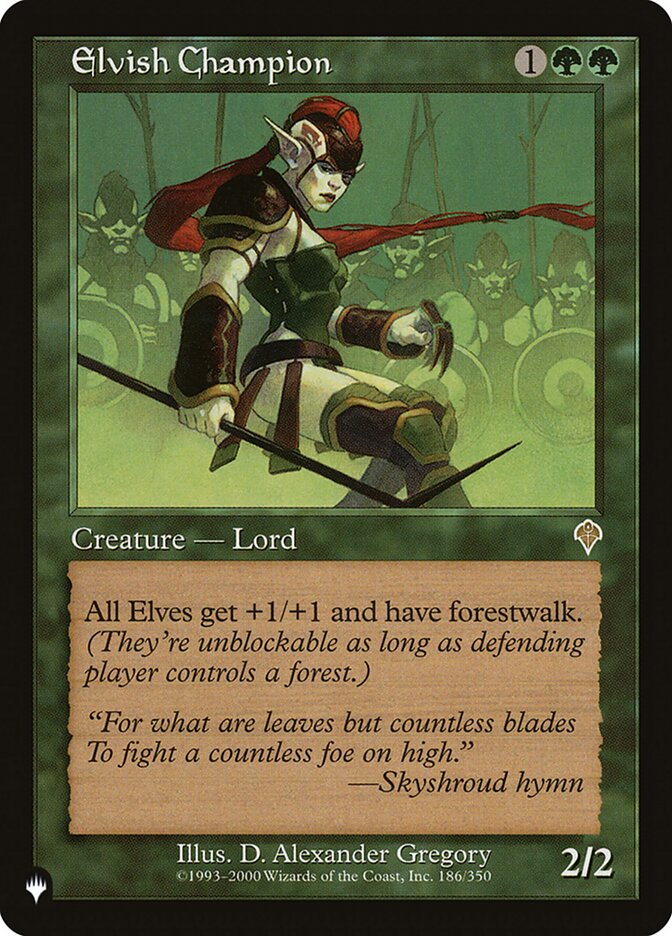 Elvish Champion [The List] | Pegasus Games WI