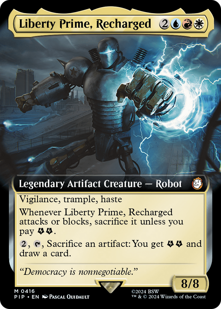Liberty Prime, Recharged (Extended Art) [Fallout] | Pegasus Games WI