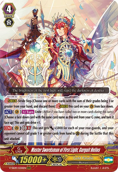 Master Swordsman of First Light, Gurguit Helios (V-SS09/030EN) [Revival Selection] | Pegasus Games WI