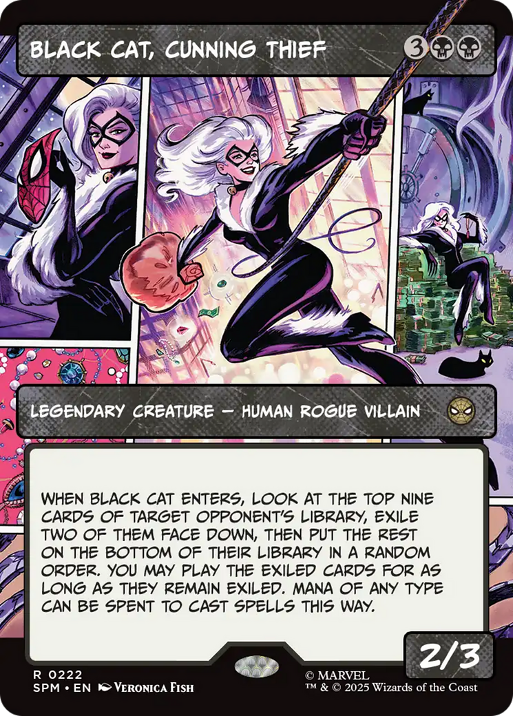 Black Cat, Cunning Thief (Borderless) [Marvel's Spider-Man] | Pegasus Games WI
