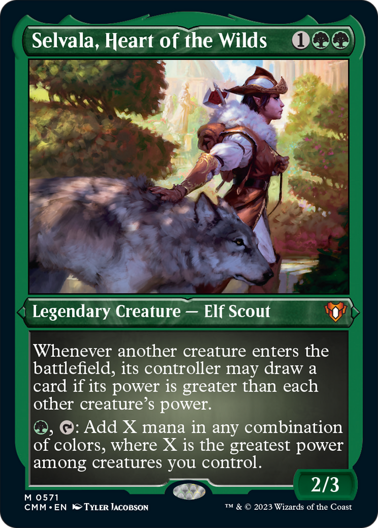 Selvala, Heart of the Wilds (Foil Etched) [Commander Masters] | Pegasus Games WI