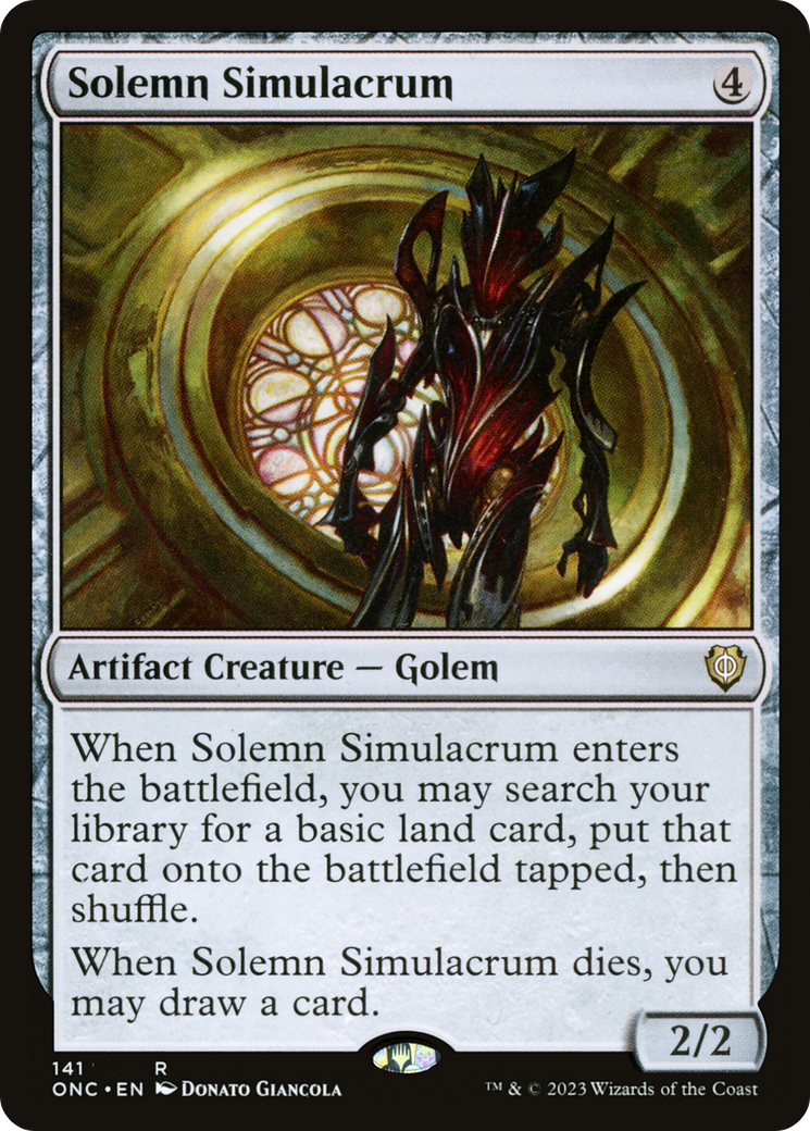 Solemn Simulacrum [Phyrexia: All Will Be One Commander] | Pegasus Games WI