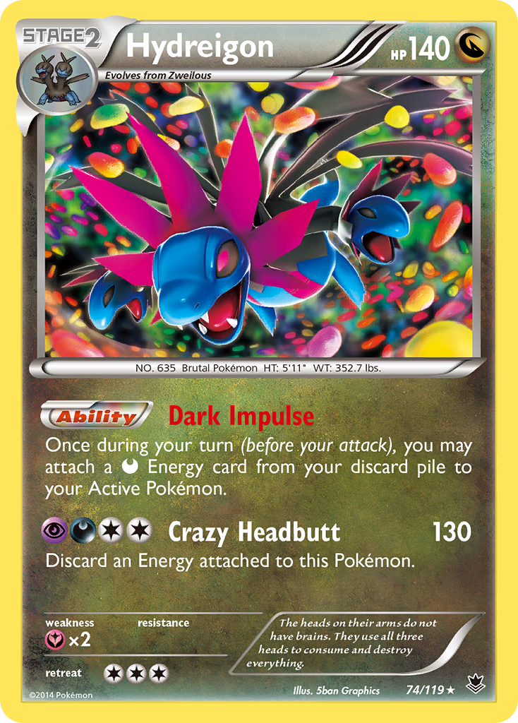 Hydreigon (74/119) [XY: Phantom Forces] | Pegasus Games WI