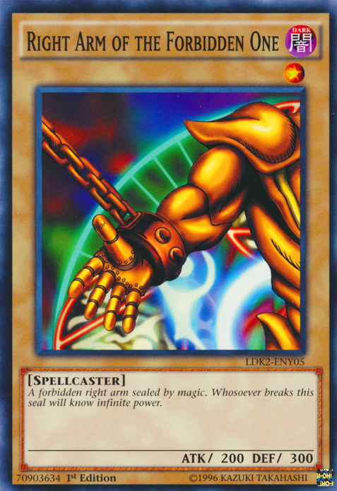 Right Arm of the Forbidden One [LDK2-ENY05] Common | Pegasus Games WI