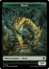 Beast (024) // Treasure Double-Sided Token [Bloomburrow Commander Tokens] | Pegasus Games WI