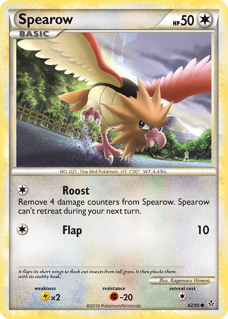 Spearow (62/95) [HeartGold & SoulSilver: Unleashed] | Pegasus Games WI