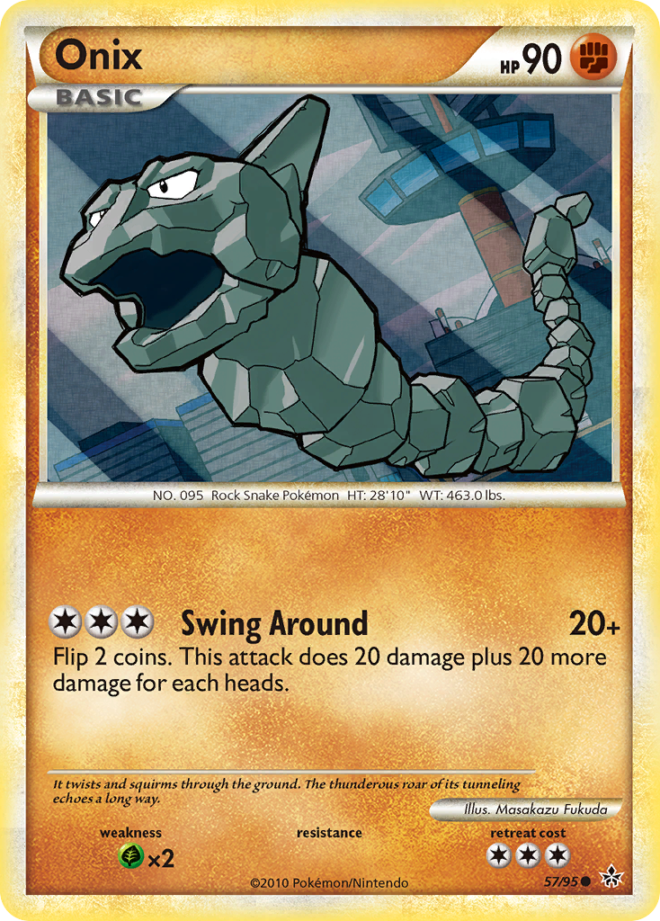 Onix (57/95) [HeartGold & SoulSilver: Unleashed] | Pegasus Games WI