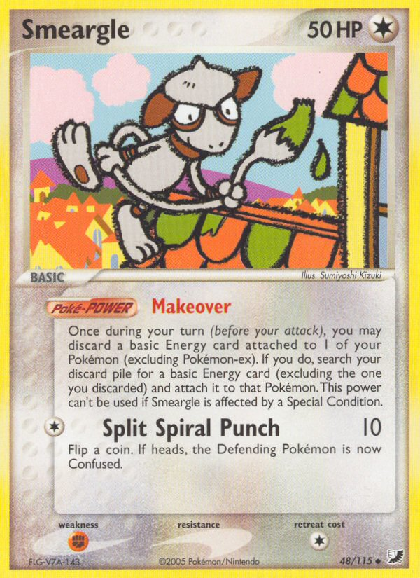 Smeargle (48/115) [EX: Unseen Forces] | Pegasus Games WI