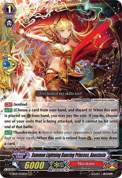 Summon Lightning Dancing Princess, Anastasia (V-SS09/076EN) [Revival Selection] | Pegasus Games WI